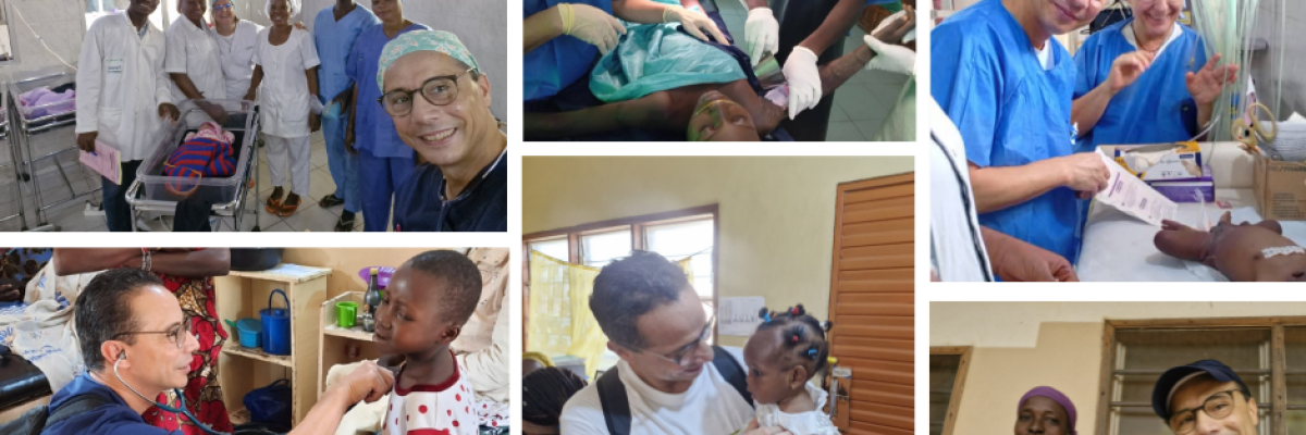 Le Dr Tayeb Slaouti pendant son voyage